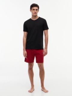 3-Pack Premium Essential V-Neck Lounge T-Shirts — Black 3