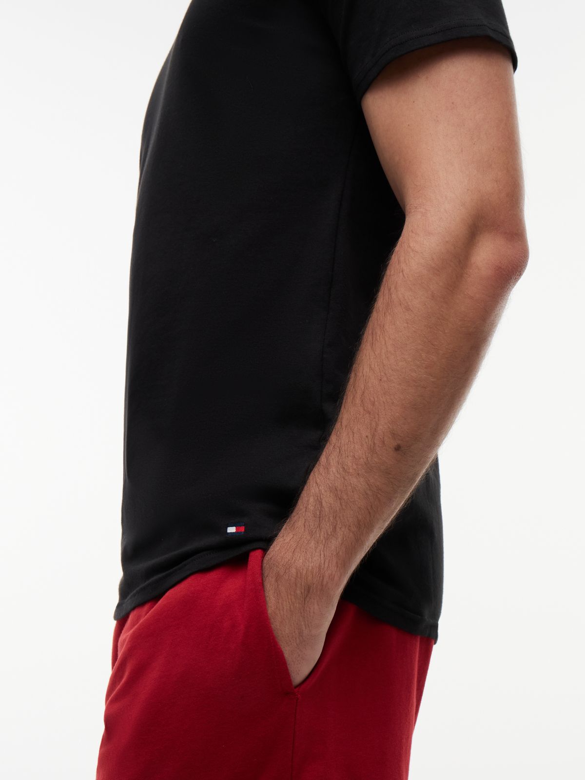 3-Pack Premium Essential V-Neck Lounge T-Shirts — Black
