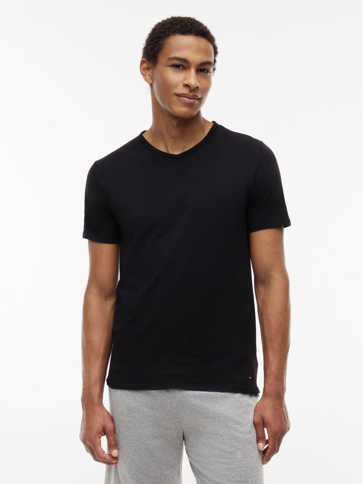 3-Pack Premium Essential V-Neck Lounge T-Shirts — Multi