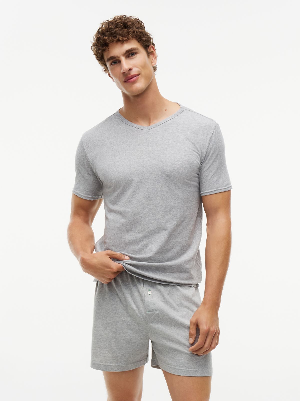 3-Pack Premium Essential V-Neck Lounge T-Shirts — Multi