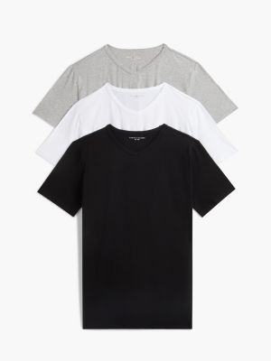 multi 3-pack premium essential v-neck lounge t-shirts for men tommy hilfiger