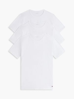  white 3-pack premium essential lounge t-shirts for men tommy hilfiger