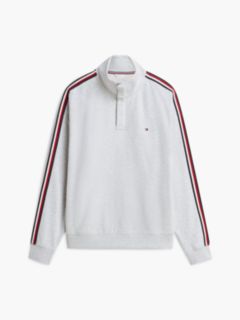 Global Stripe Button Lounge Sweatshirt — Grey 5