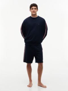 Global Stripe Terry Track Top — Blue 2