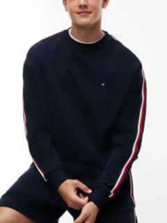 Global Stripe Terry Track Top — Blue 3