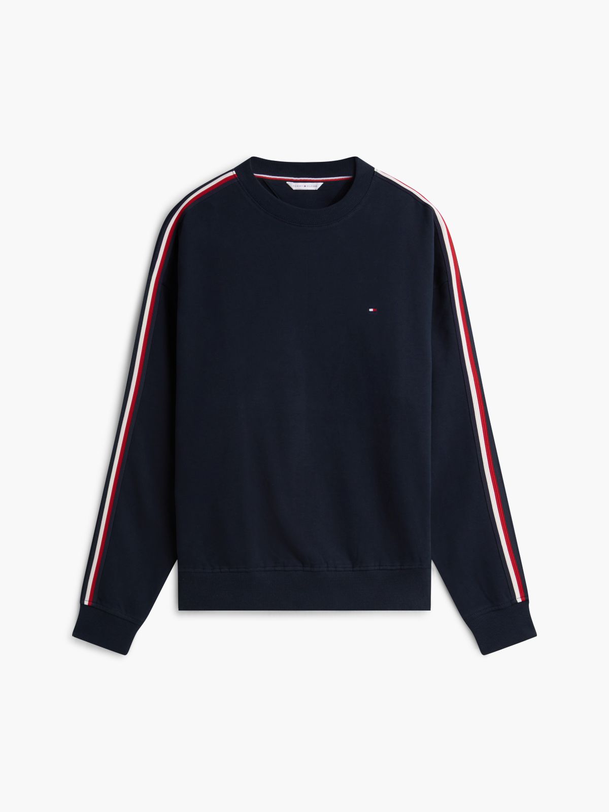 Global Stripe Terry Track Top — Blue