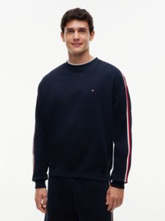 Global Stripe Terry Track Top — Blue 1