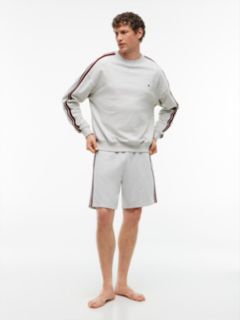 Global Stripe Terry Track Top — Grey 2