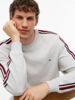 Global Stripe Terry Track Top — Grey 3