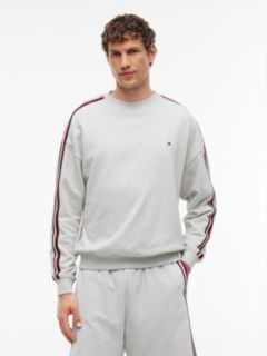 Global Stripe Terry Track Top — Grey 1