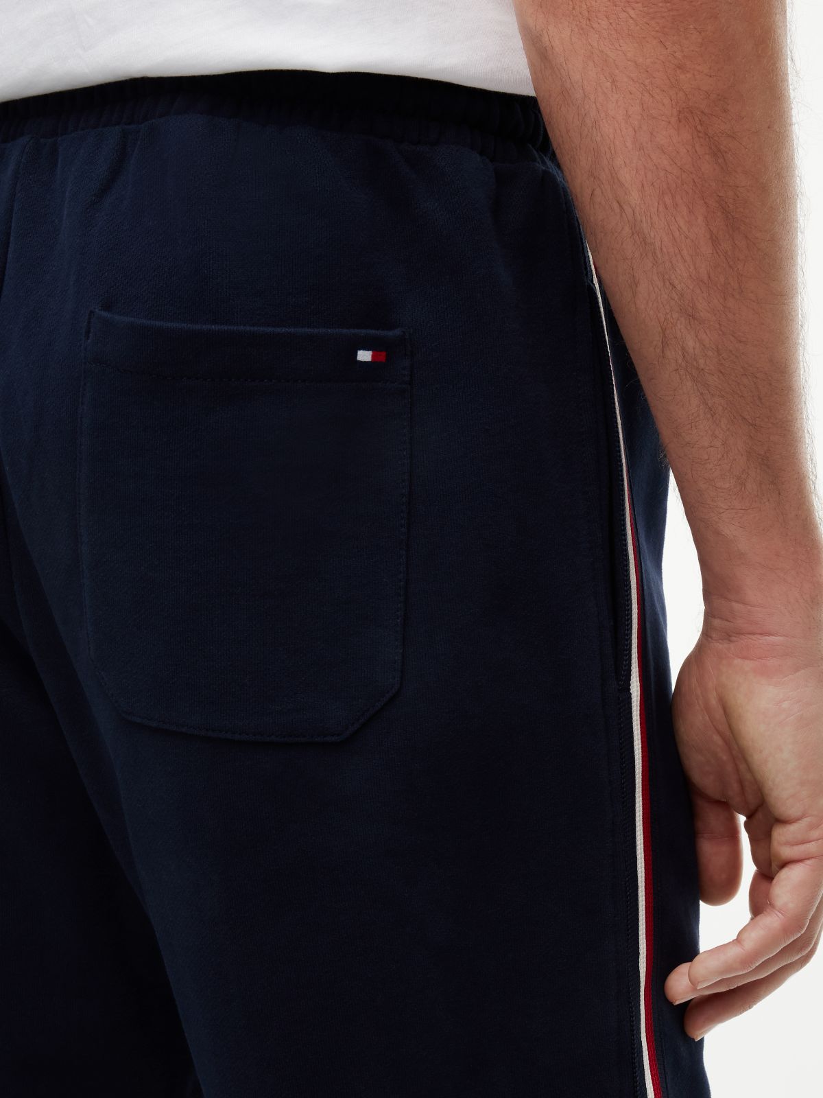 Global Stripe Terry Lounge Joggers — Blue