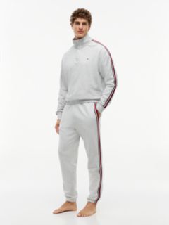 Global Stripe Terry Lounge Joggers — Grey 2