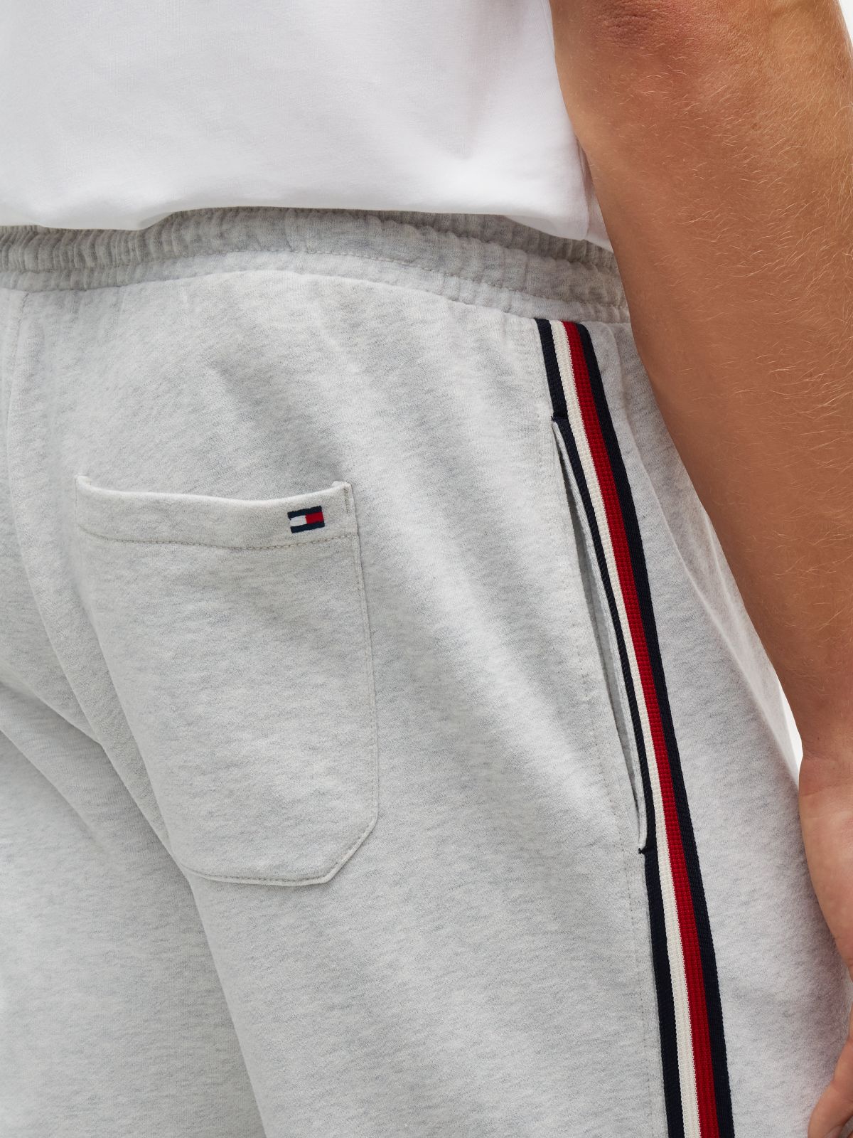 Global Stripe Terry Lounge Joggers — Grey