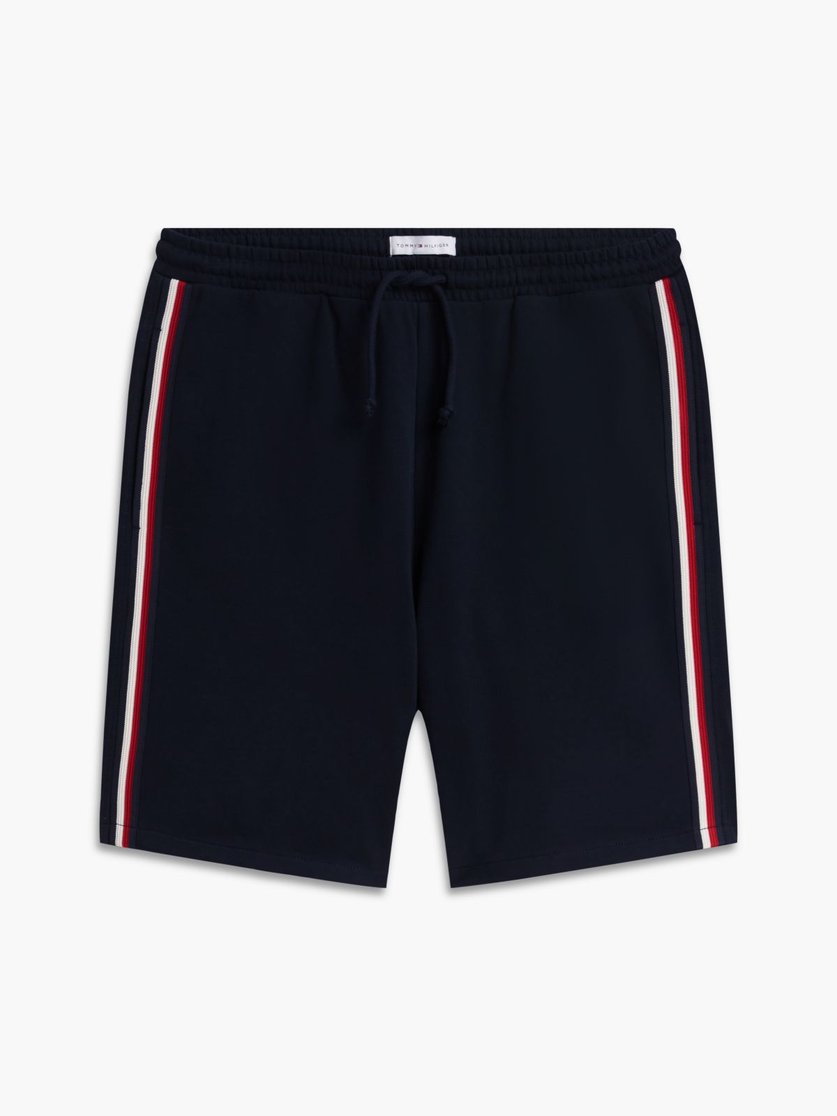 Global Stripe Terry Lounge Shorts — Blue