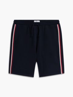 Global Stripe Terry Lounge Shorts — Blue 5