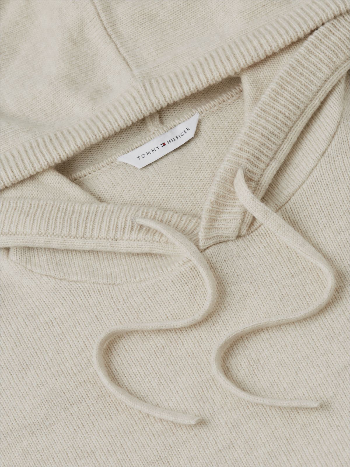 TH Original Wool Blend Knit Lounge Hoody — Beige