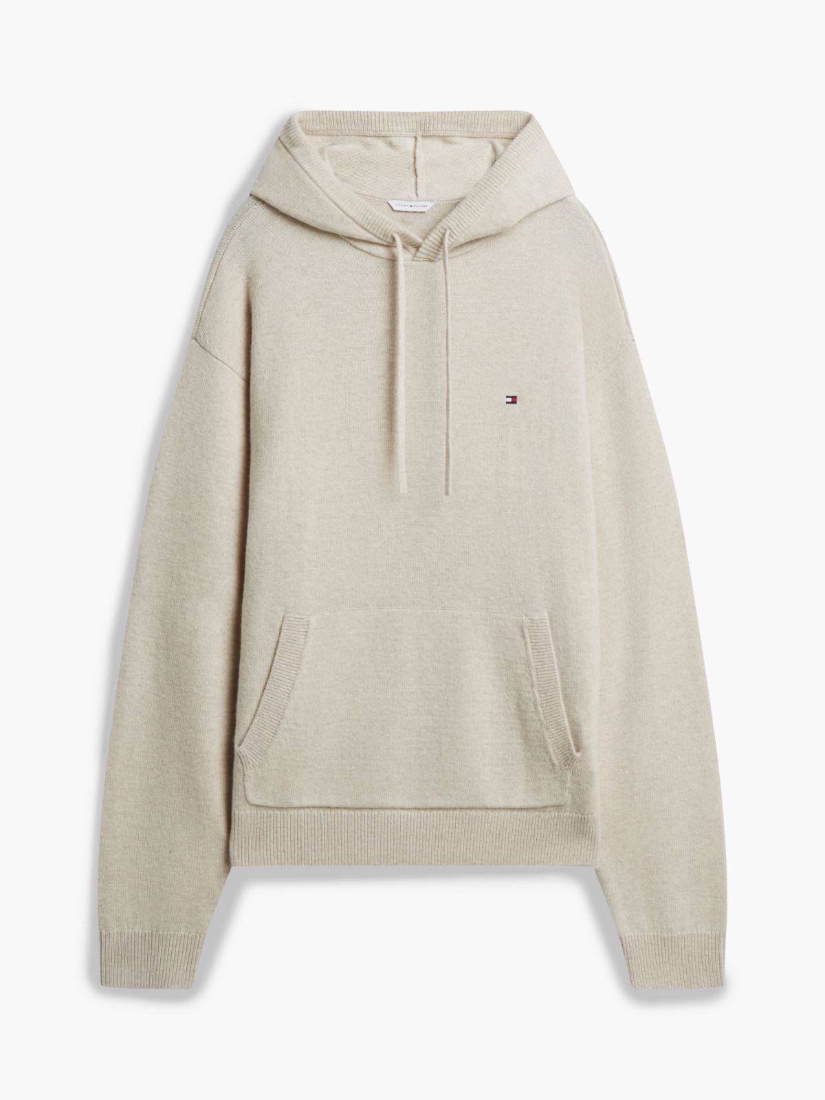 TH Original Wool Blend Knit Lounge Hoody — Beige