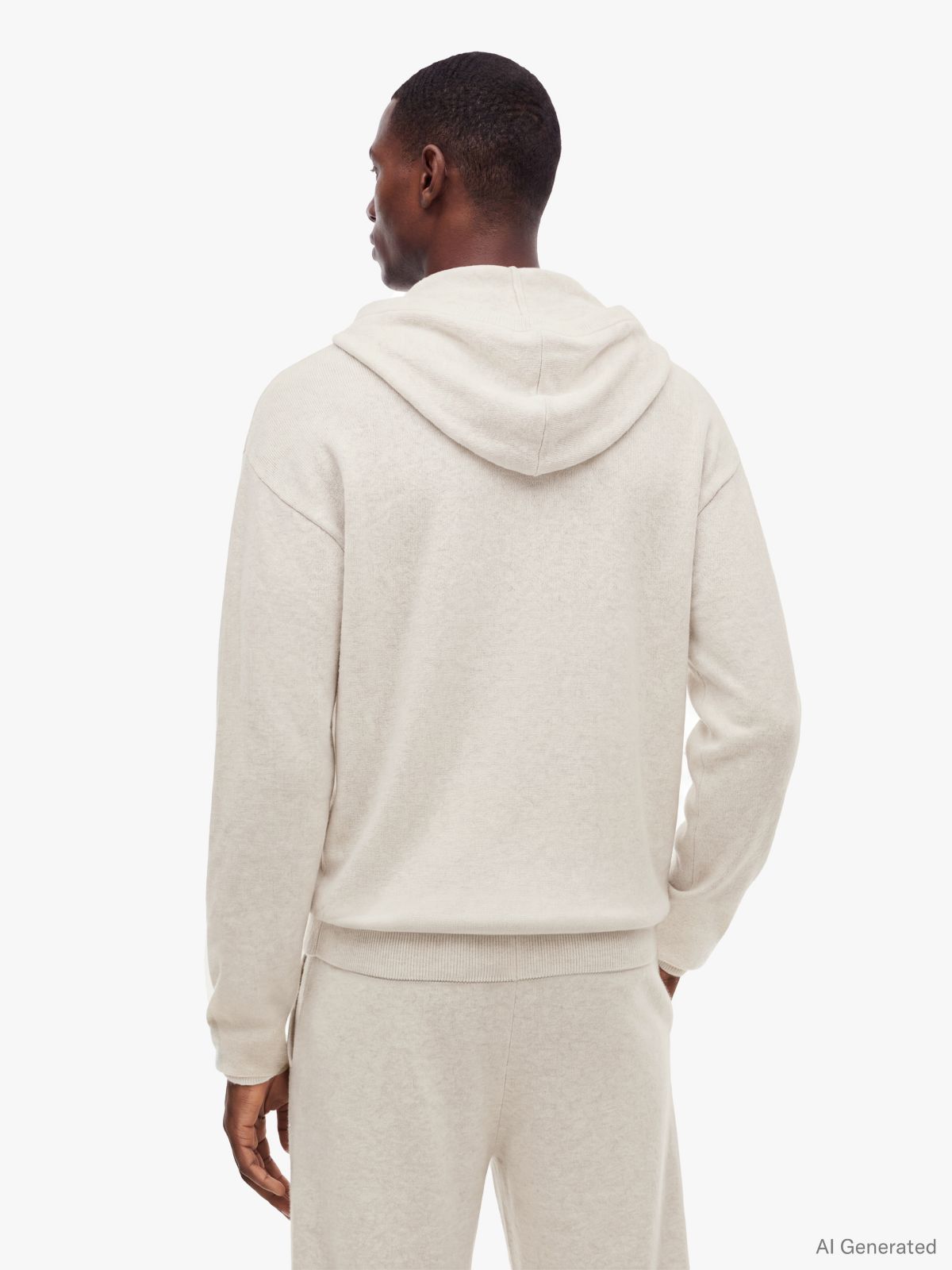 TH Original Wool Blend Knit Lounge Joggers — Beige