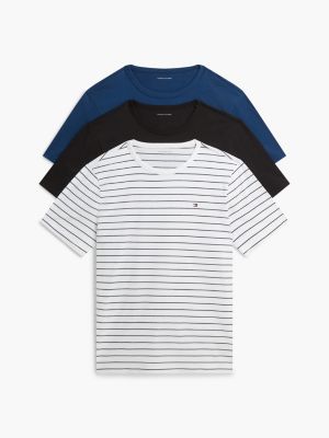 gold 3-pack signature jersey lounge t-shirts for men tommy hilfiger