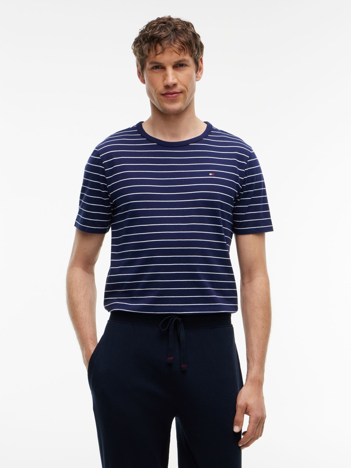 3-Pack Signature Jersey Lounge T-Shirts — Grey