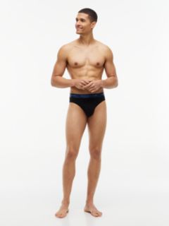 3-Pack Signature Logo Metallic Waistband Briefs — Multi 3