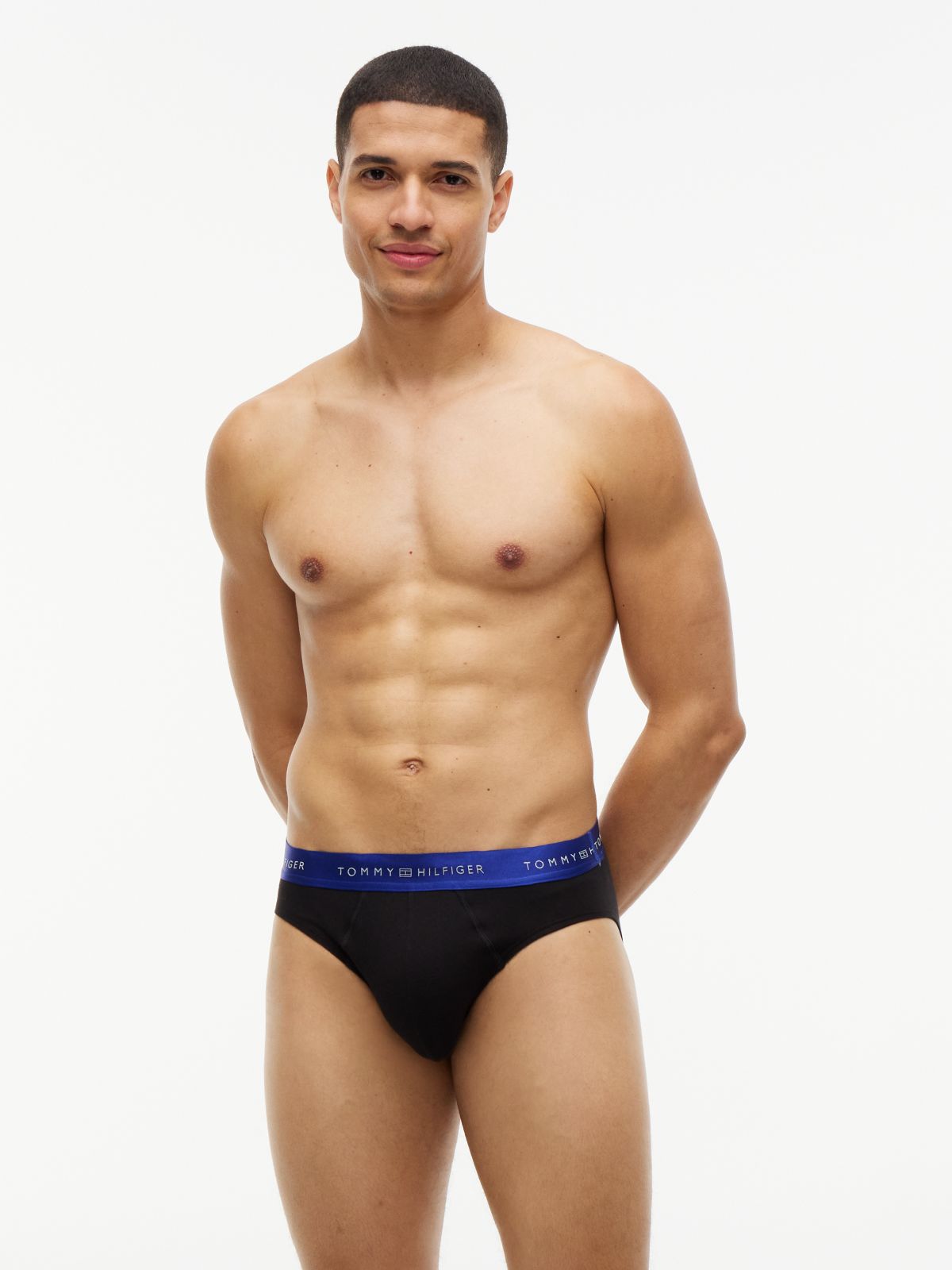 3-Pack Signature Logo Metallic Waistband Briefs — Multi