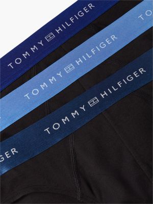 multi 3-pack signature logo metallic waistband briefs for men tommy hilfiger
