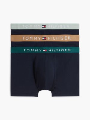 pack de 3 bóxers ajustados th original con cintura a contraste gold de hombres tommy hilfiger