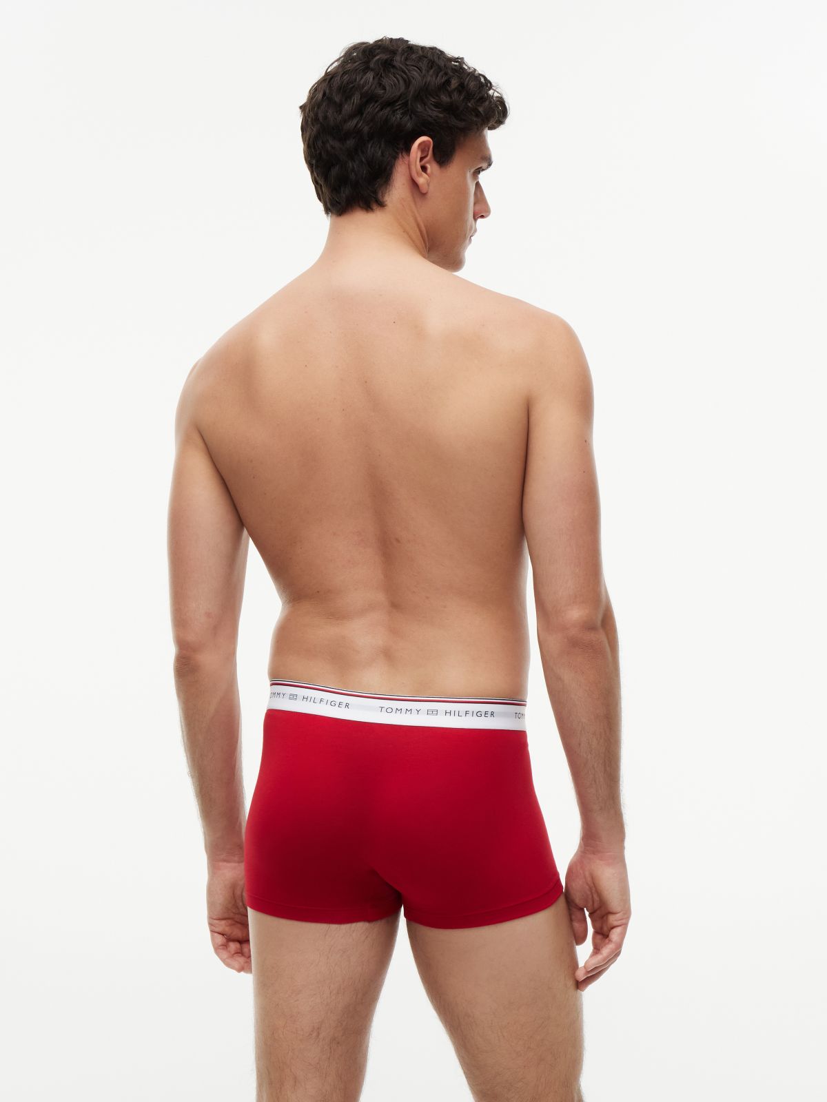 3-Pack Global Stripe Logo Waistband Trunks — Green