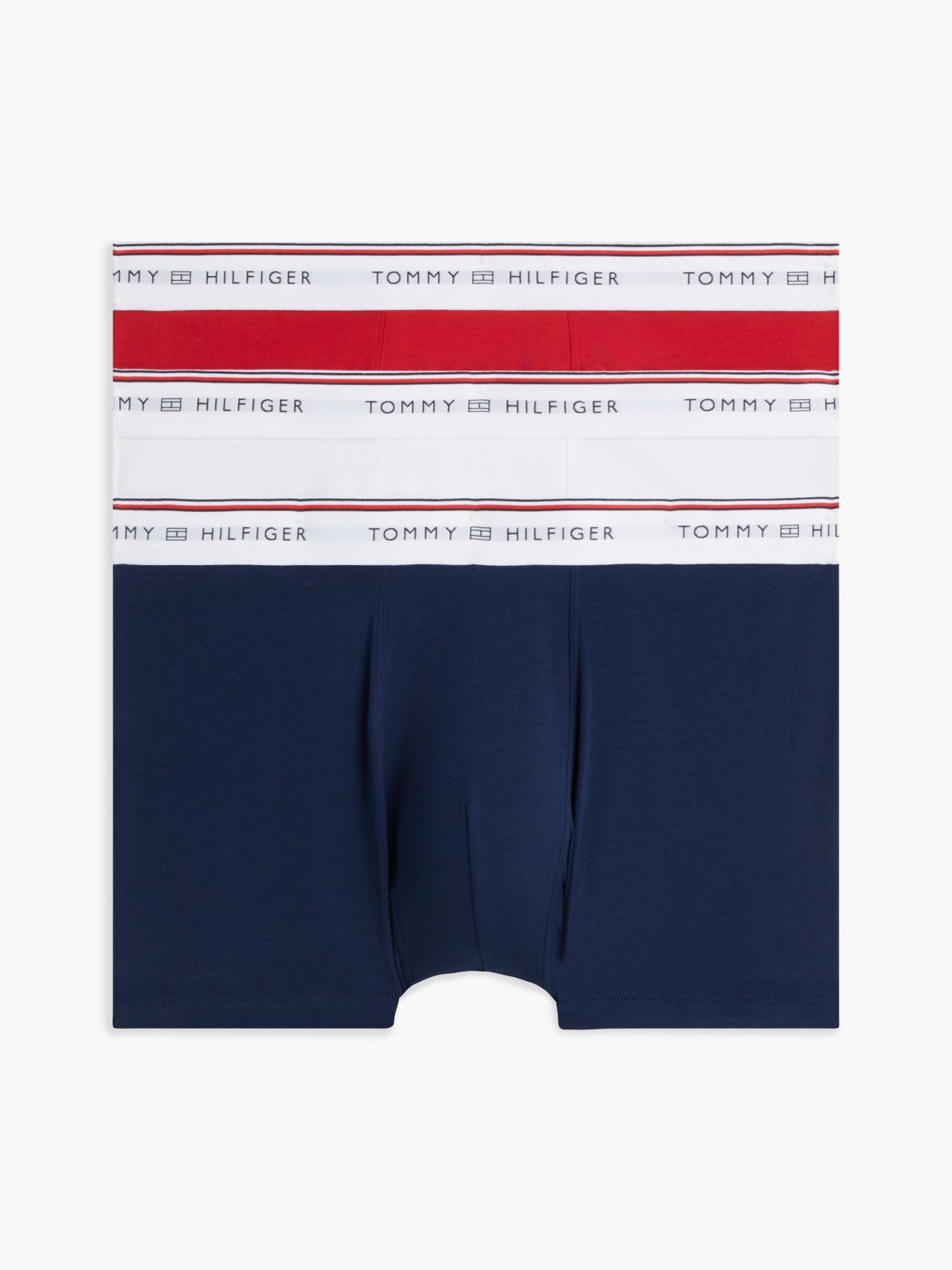 3-Pack Global Stripe Logo Waistband Trunks — Green