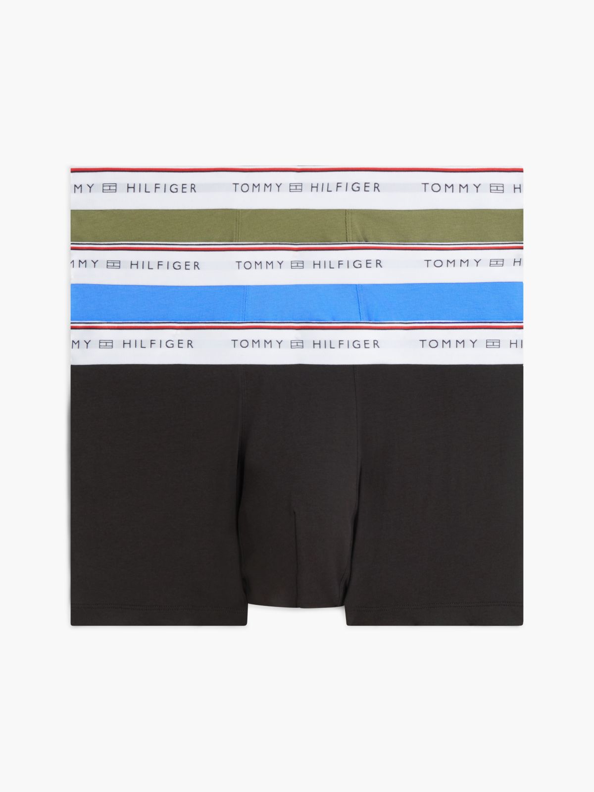 3-Pack Global Stripe Logo Waistband Trunks — Gold