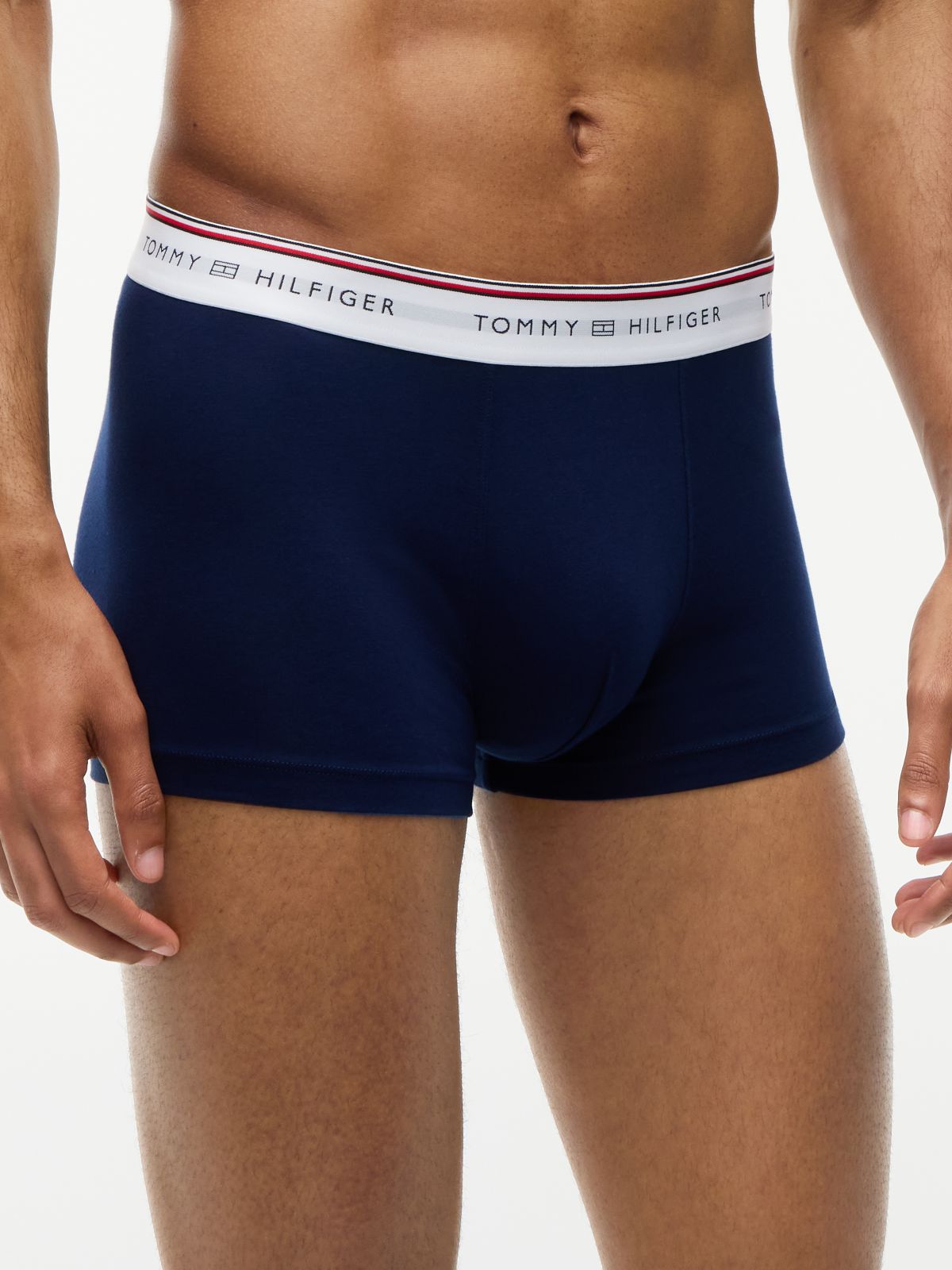 3-Pack Global Stripe Logo Waistband Trunks — Gold