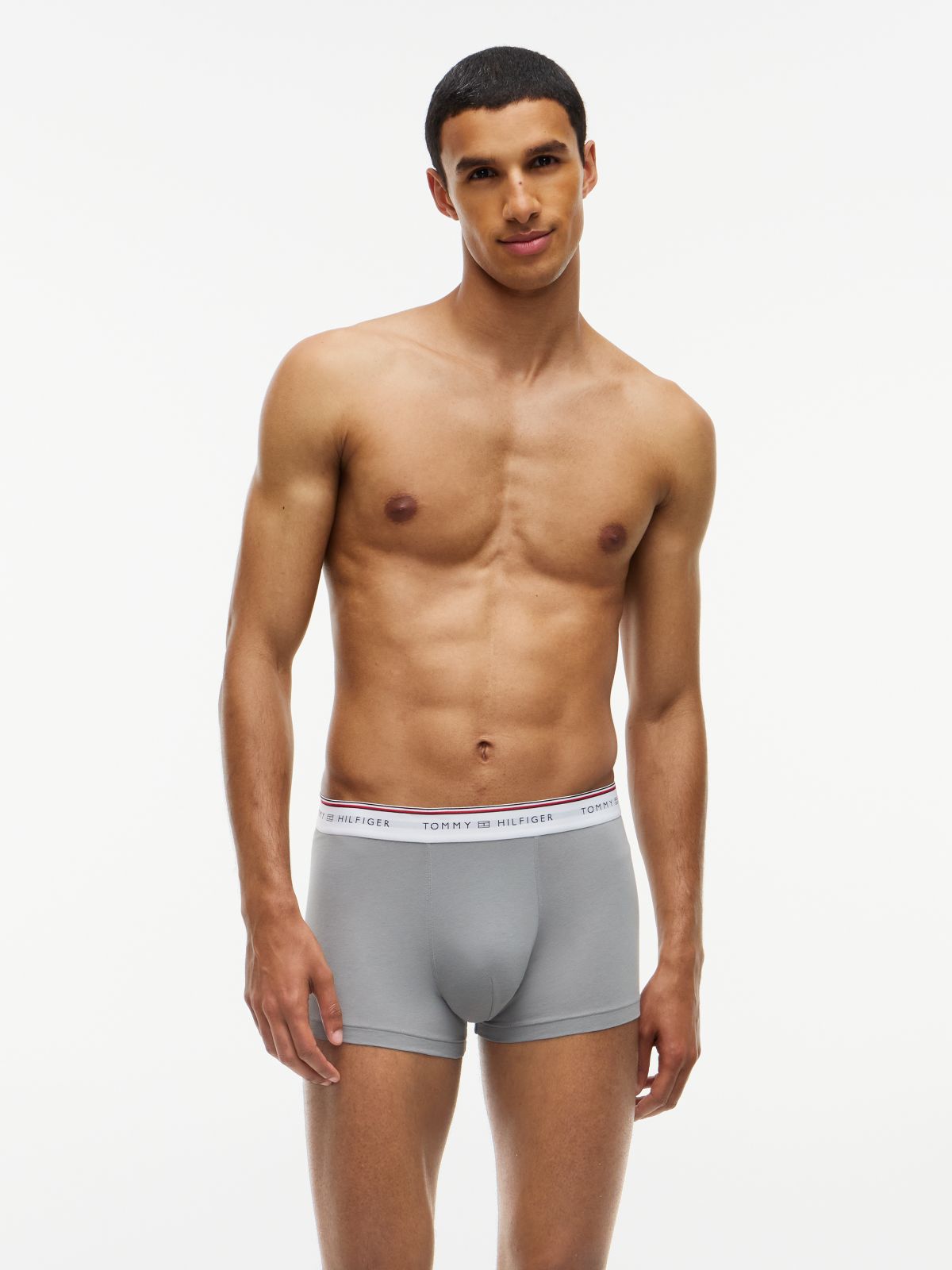 3-Pack Global Stripe Logo Waistband Trunks — Gold