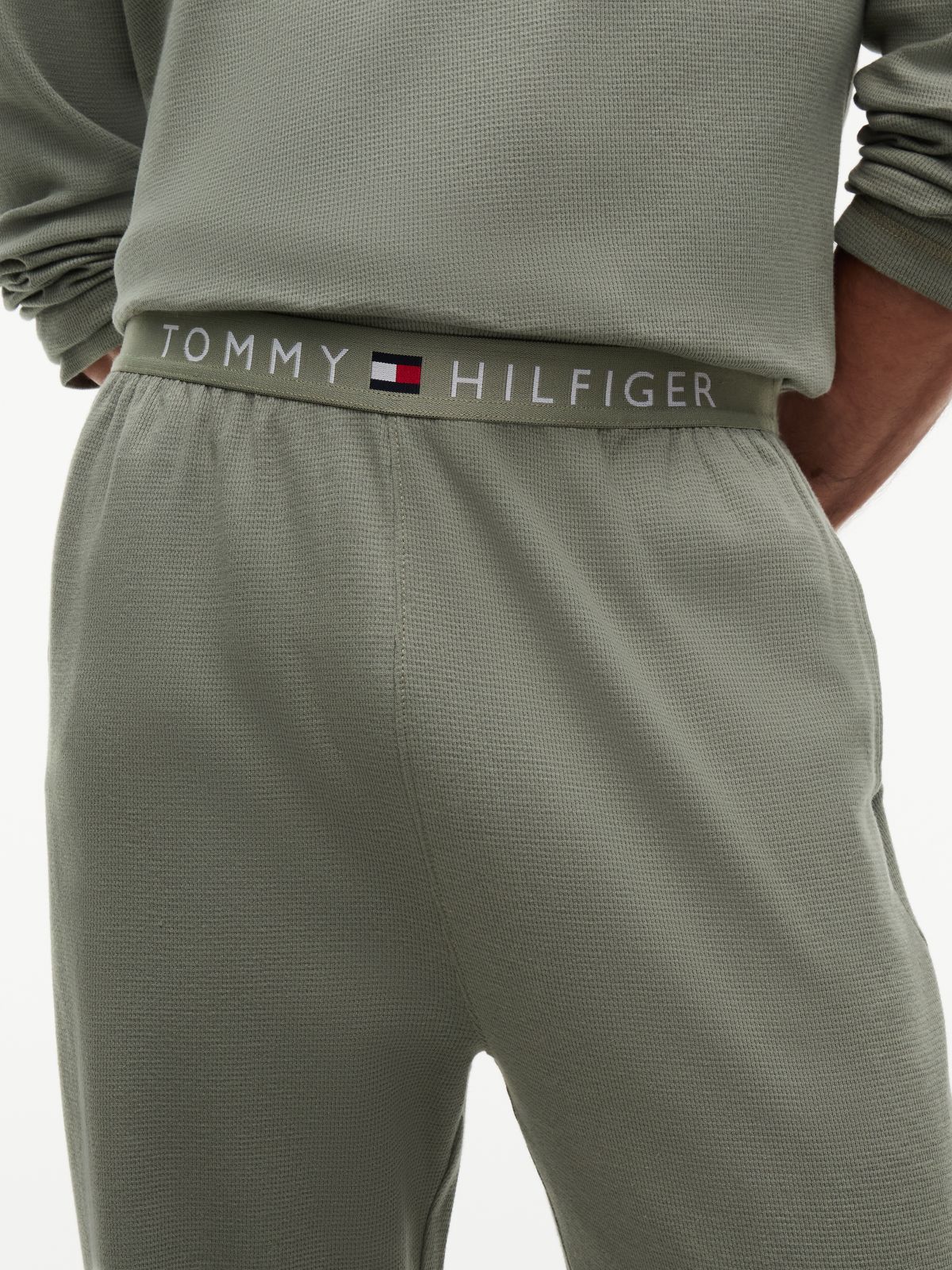TH Original Waffle Knit Pyjama Set — Green