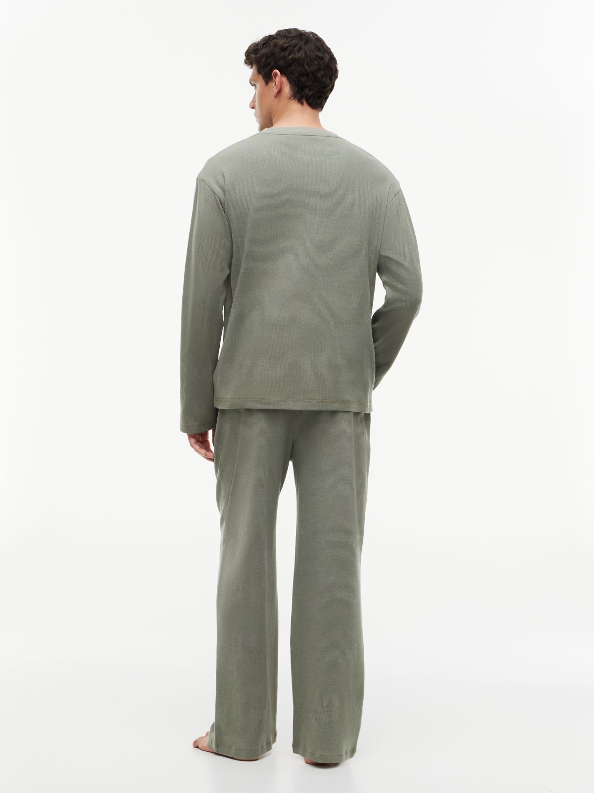 TH Original Waffle Knit Pyjama Set — Green
