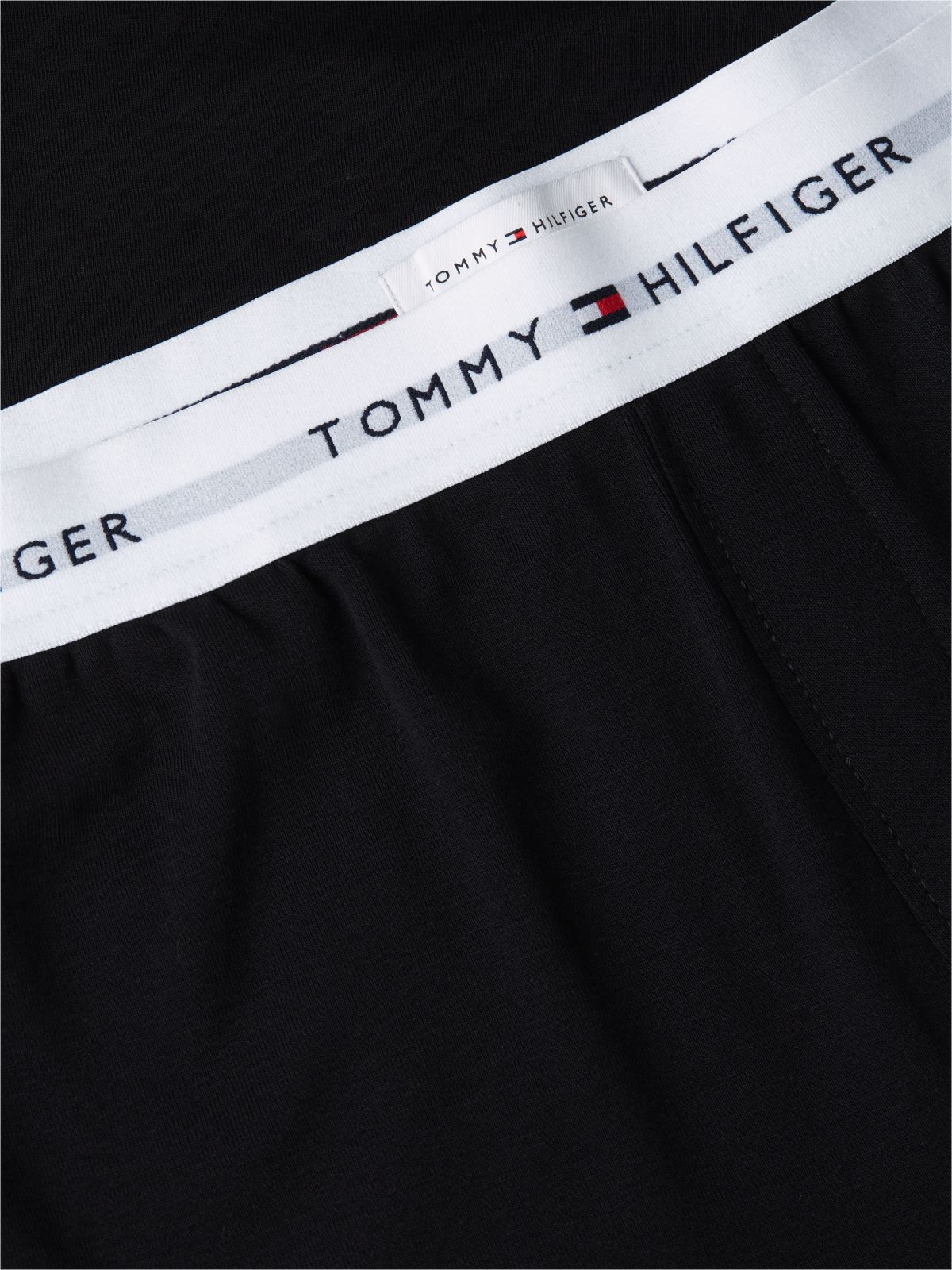Signature Repeat Logo Cuffed Pyjama Bottoms — Black