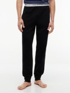 Signature Repeat Logo Cuffed Pyjama Bottoms — Black 1
