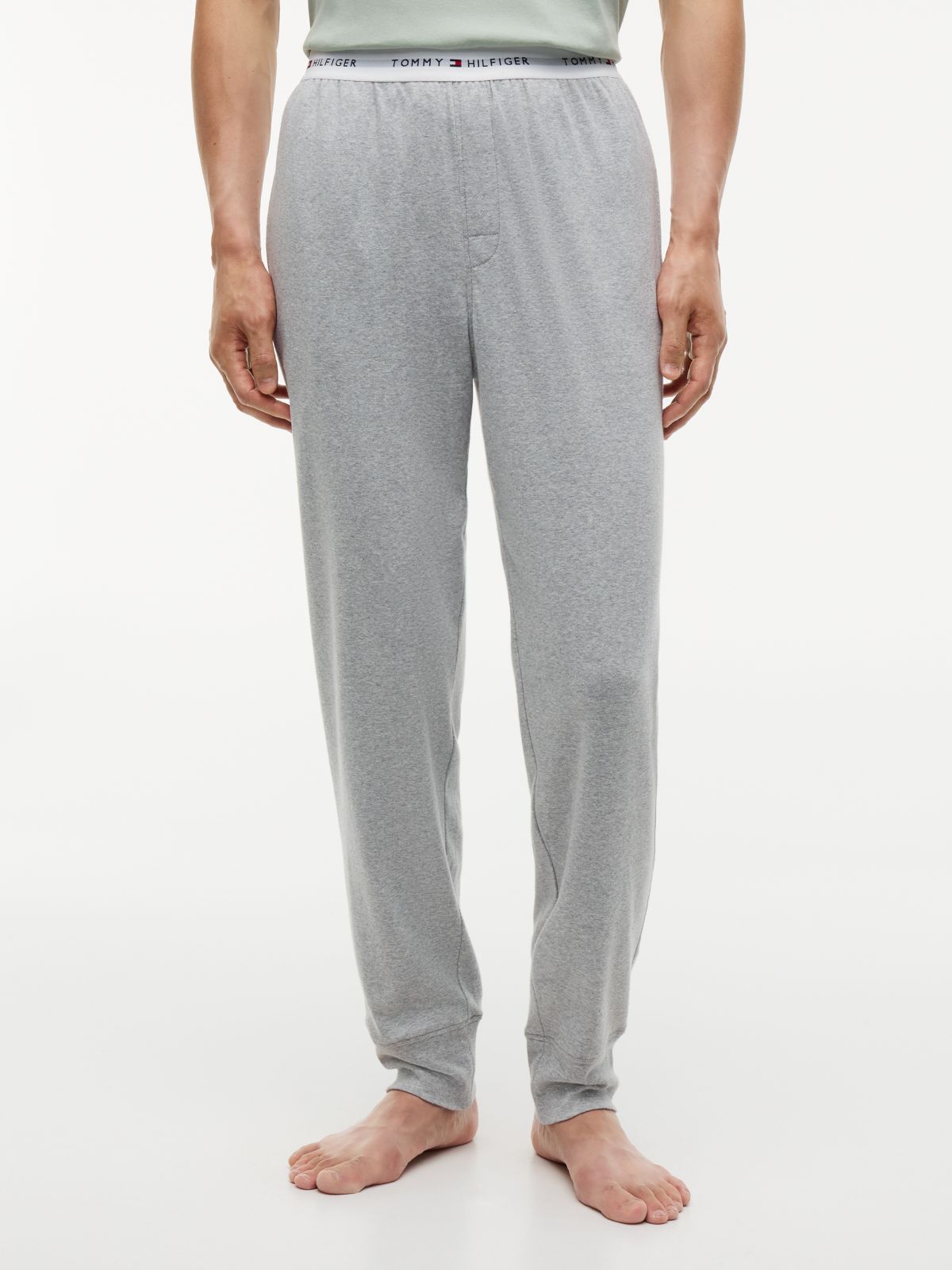 Signature Repeat Logo Cuffed Pyjama Bottoms — Grey