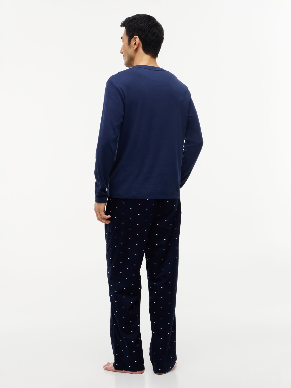 Signature Print Woven Pyjama Set — Beige