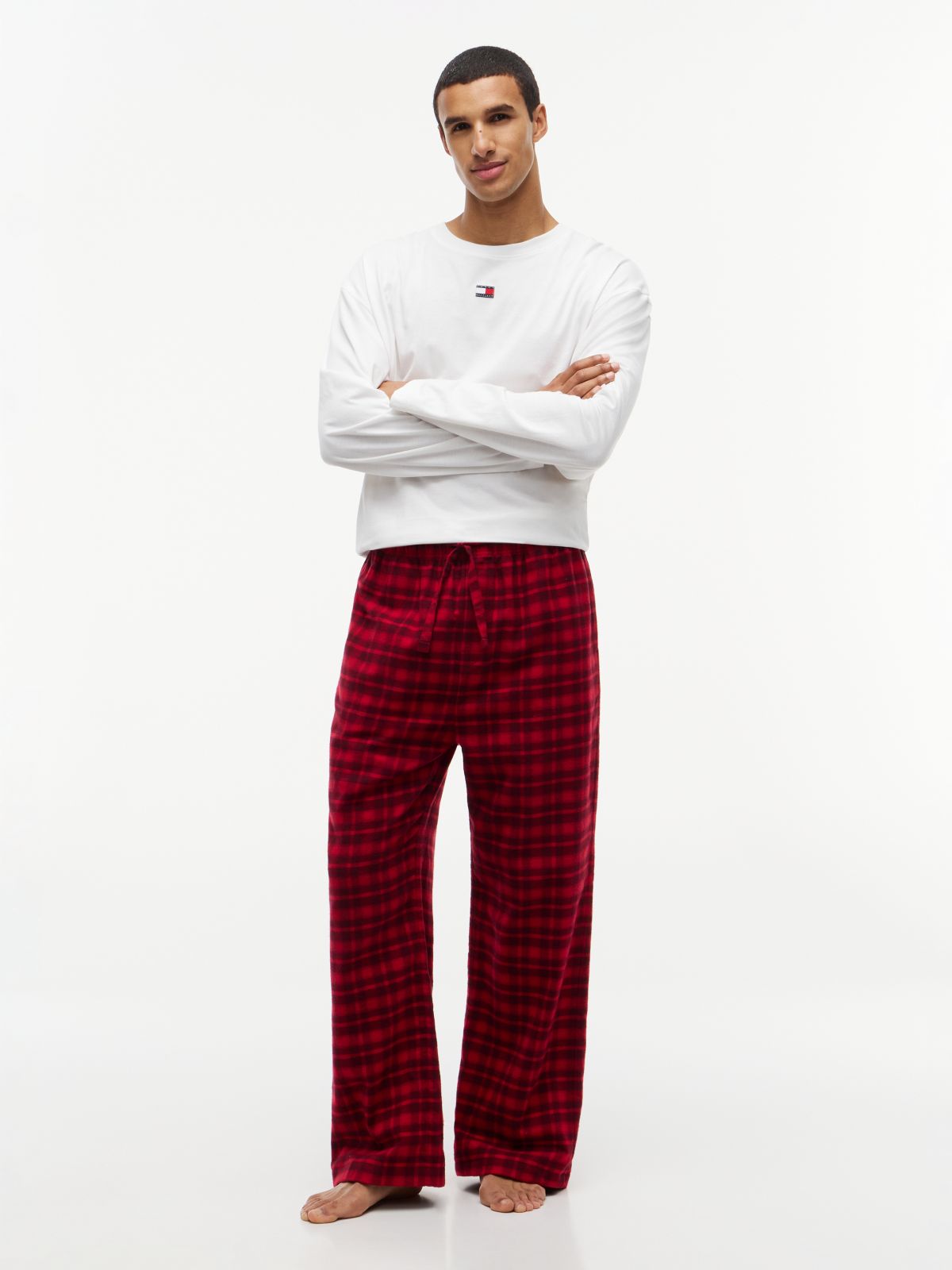TH Original Twill Flannel Pyjama Bottoms — Red