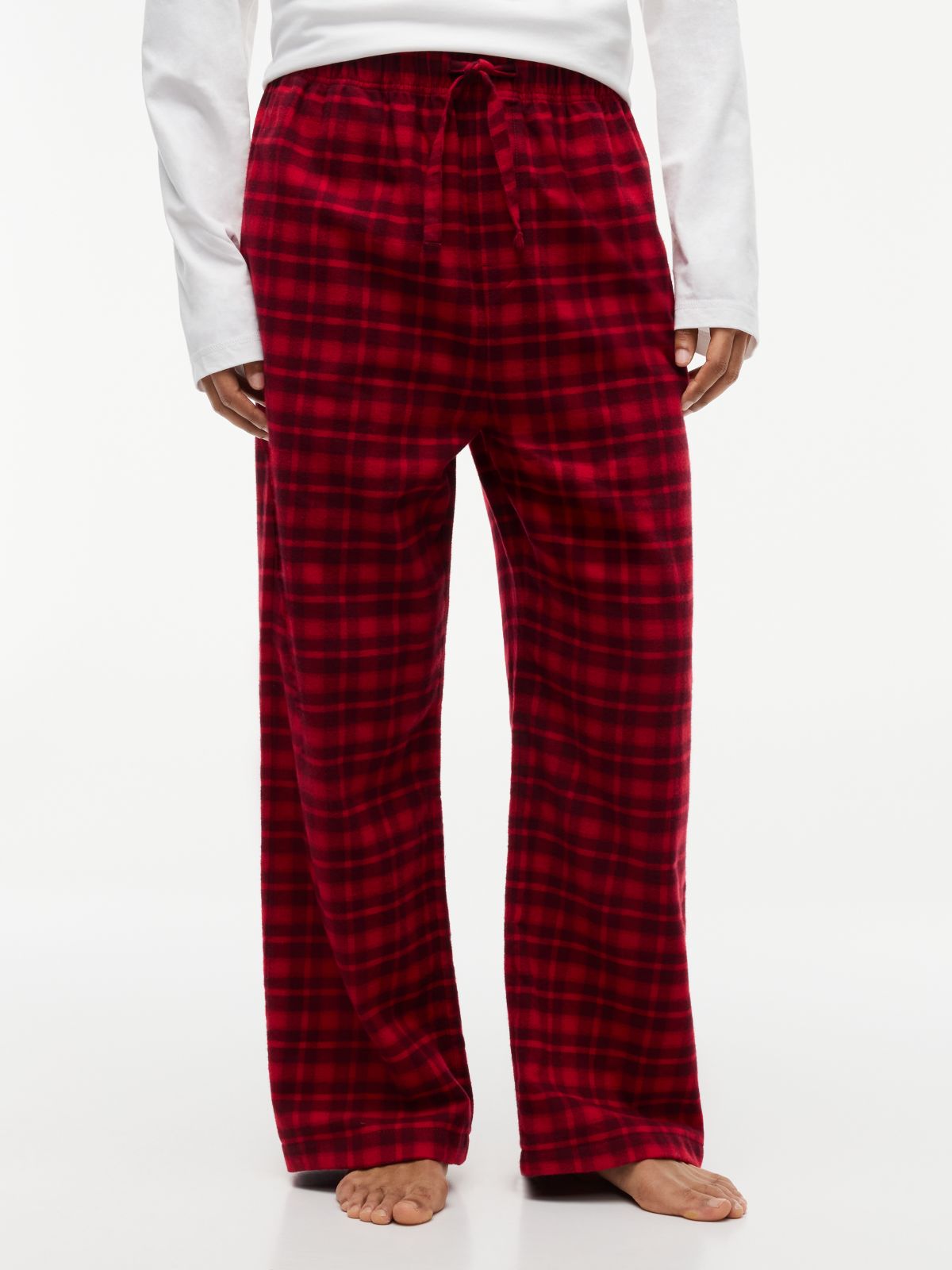 TH Original Twill Flannel Pyjama Bottoms — Red