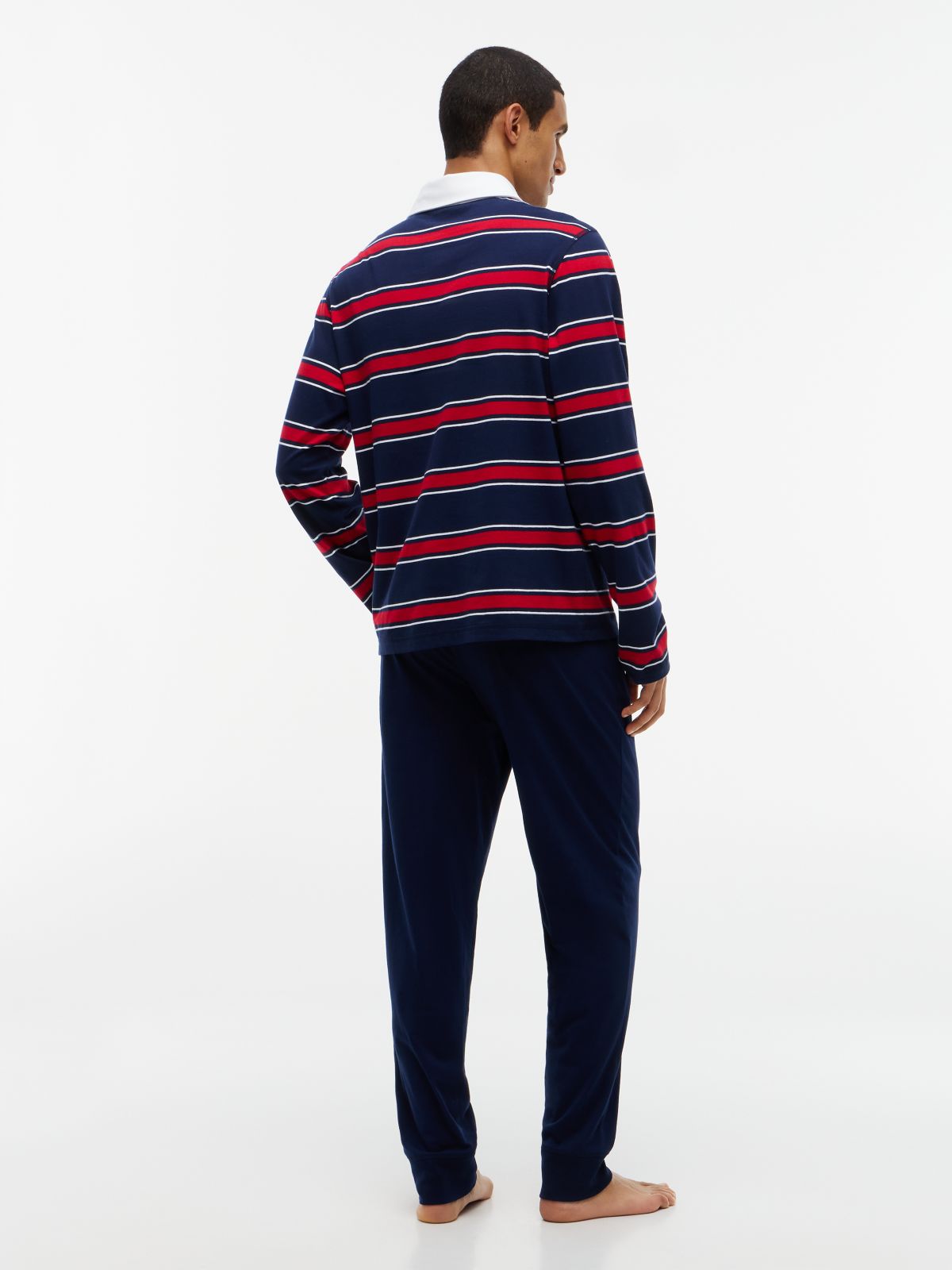 Heritage Rugby Shirt Pyjama Set — Purple