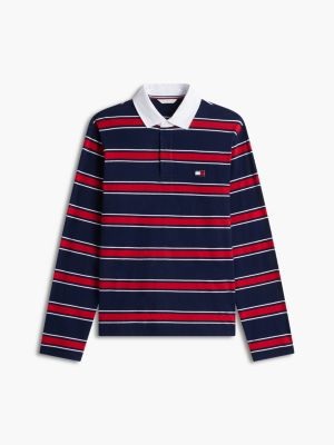 purple heritage rugby shirt pyjama set for men tommy hilfiger