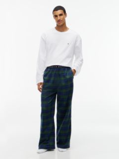 TH Original Logo Flannel Pyjama Bottoms — Blue 2