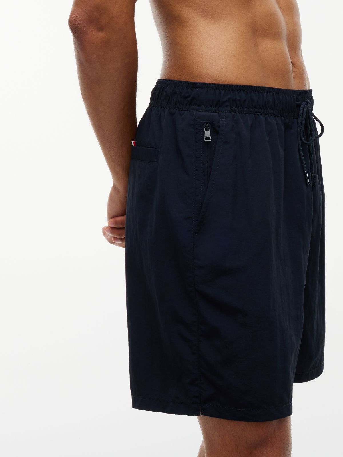 Original Logo Long Length Swim Shorts — Blue