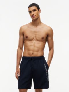 Original Logo Long Length Swim Shorts — Blue 1