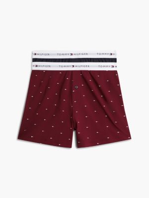 multi 2-pack signature logo print loose boxer shorts for men tommy hilfiger
