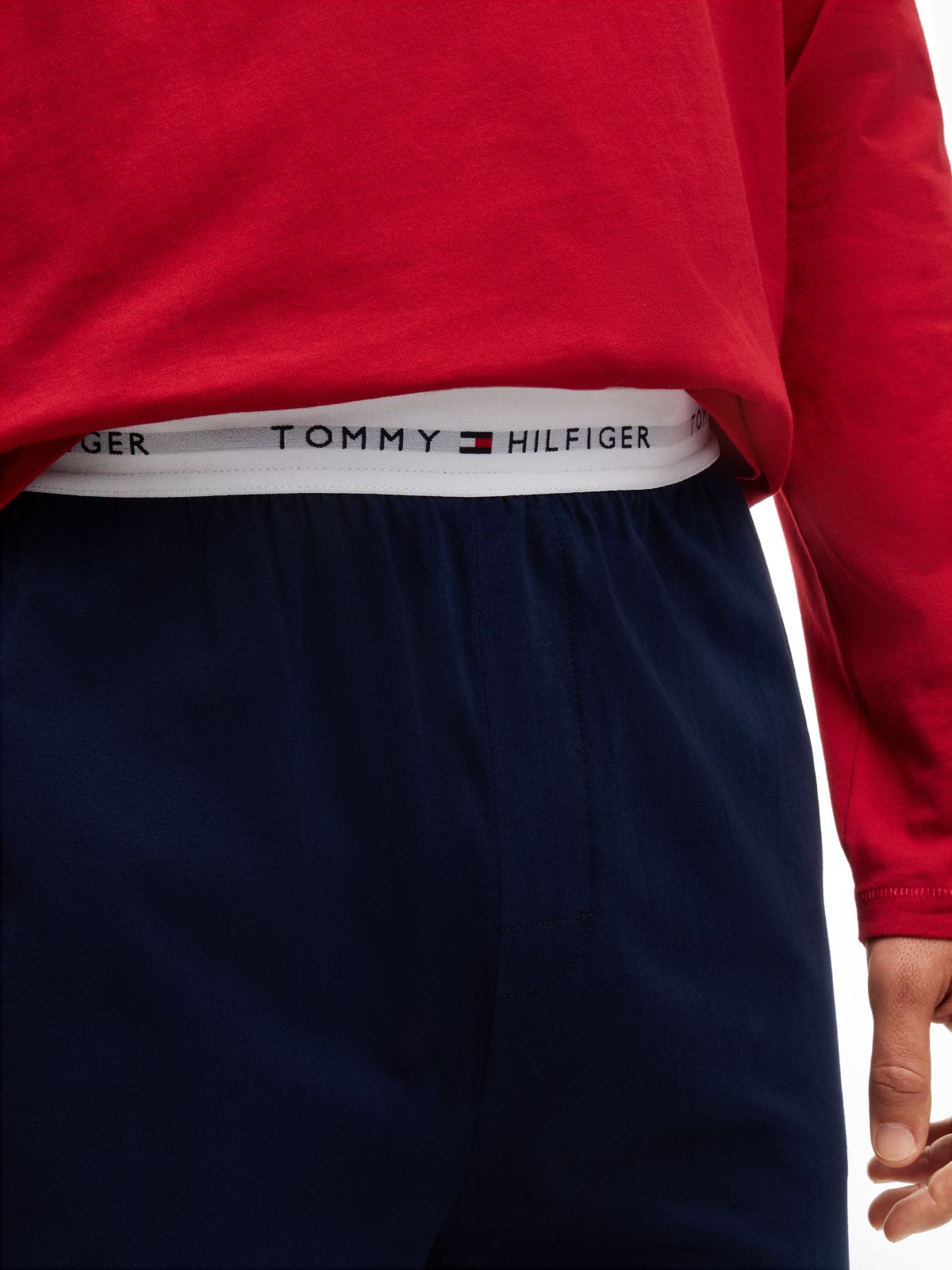 Signature Logo Waistband Pyjama Set — Beige