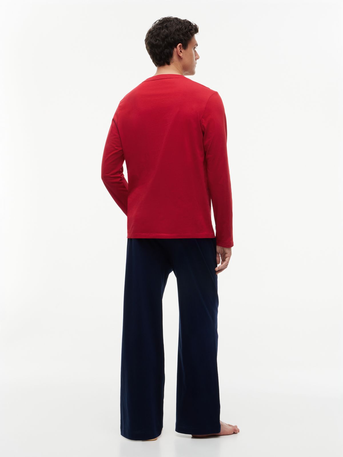 Signature Logo Waistband Pyjama Set — Beige