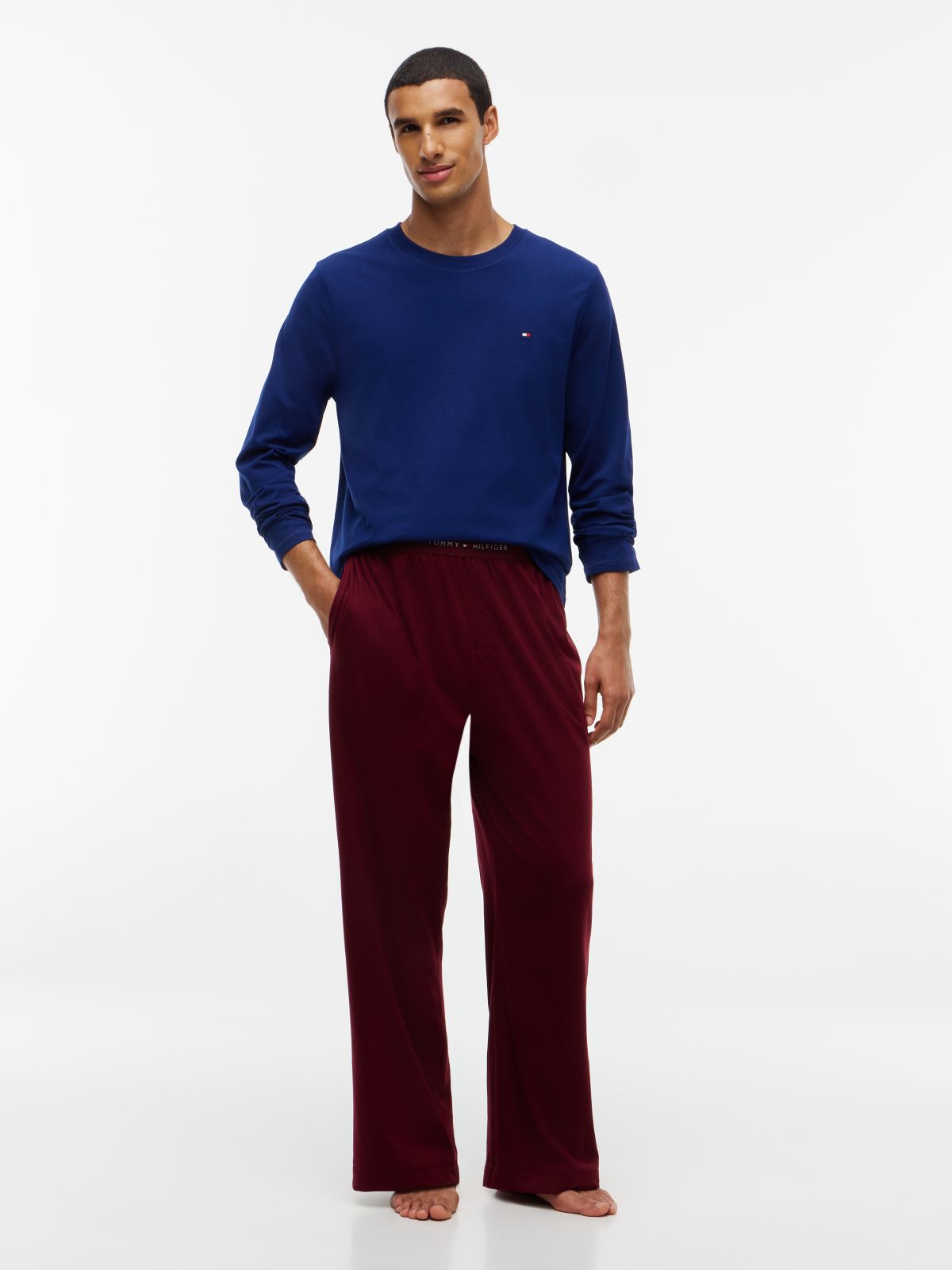 Signature Logo Waistband Pyjama Set — Purple